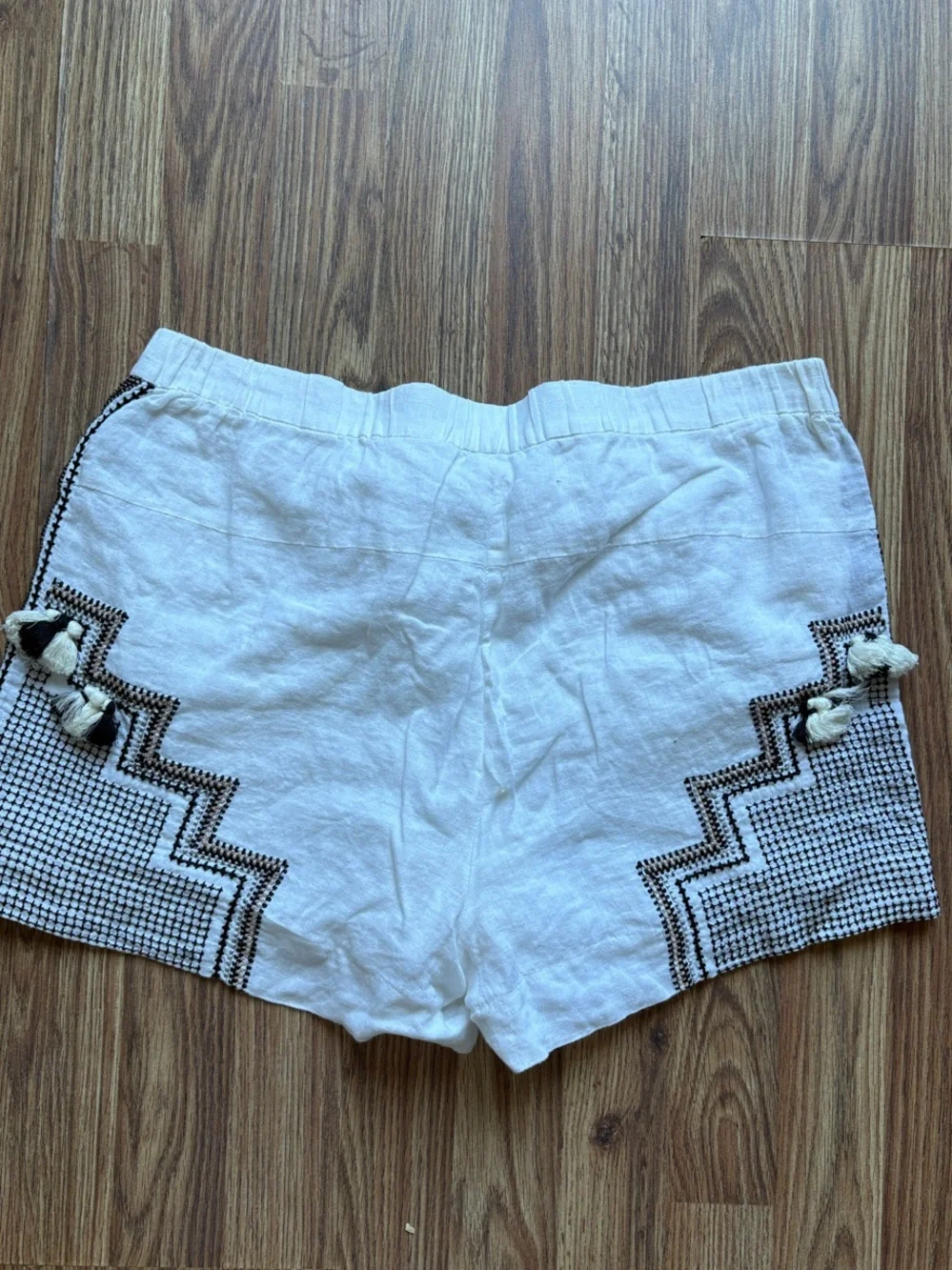 J.Crew Collection Mixed Media Linen Shorts